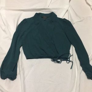 Forever 21 | Long Sleeve Teal Blouse